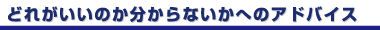 �ǂꂪ�����̂�������Ȃ����ւ̃A�h�o�C�X